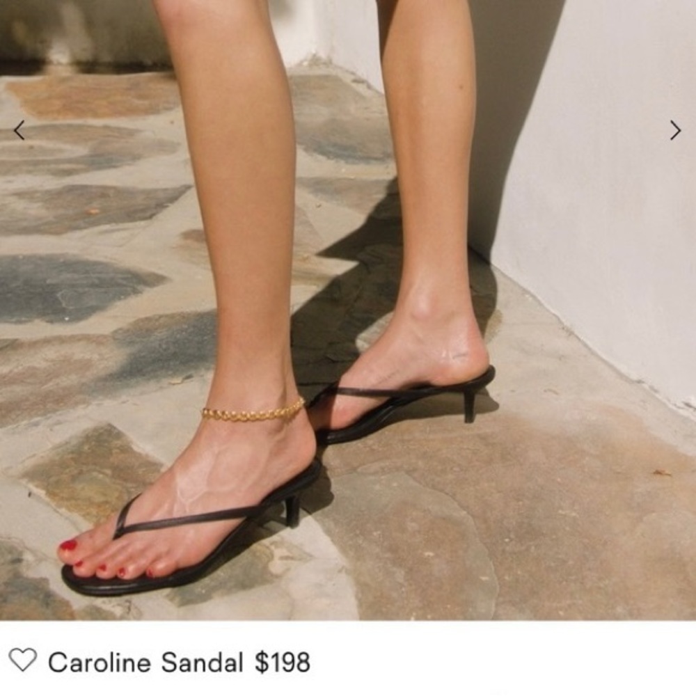 Reformation Caroline Kitten Heel Sandal